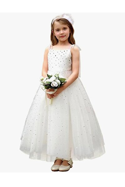 OMS Rochie de seară cu spate, din dantelă strălucitoare