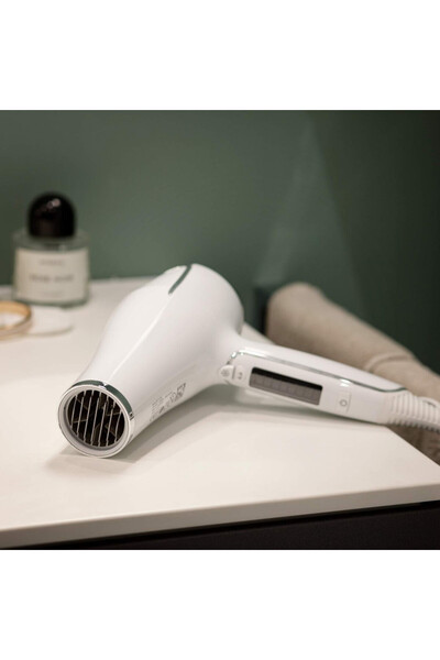 Silk'n Glide Silk'n HD1PEU001 Ionic Hair Dryer, 2200W, 6 speeds, 8 temp. Ceramic heat, 110 km/h, Diffuser, White