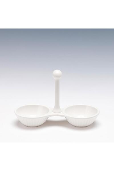 Alkan Zicco K-693 Melamine Snack Bowl Set of 2 White