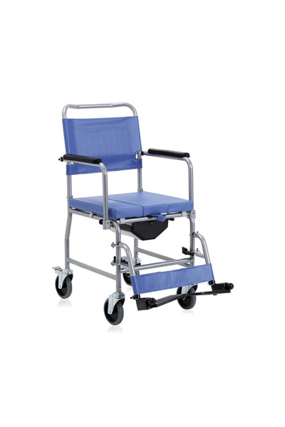 Moretti Spa Steel Commode Chair with 4 Wheels and Brake – RC310 - sezut 45 cm