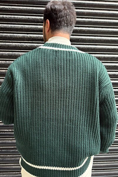 thesunfyre Men's Premium Design Relaxed Knitted Sweater Cardigan