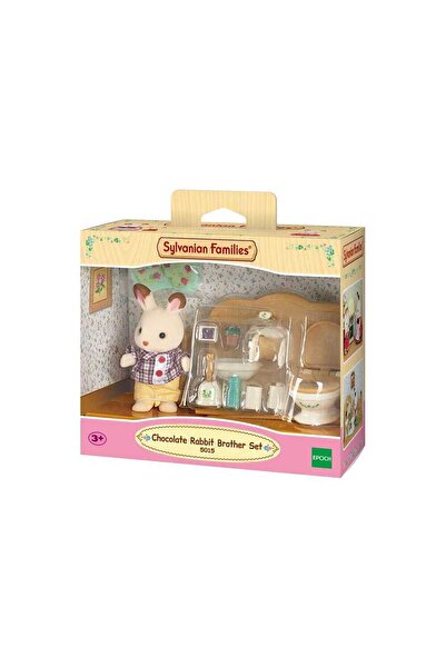 Adore Sylvanian Families Çikolata Kulaklı Tavşan Erkek Kardeş Ve Tuvalet 5015