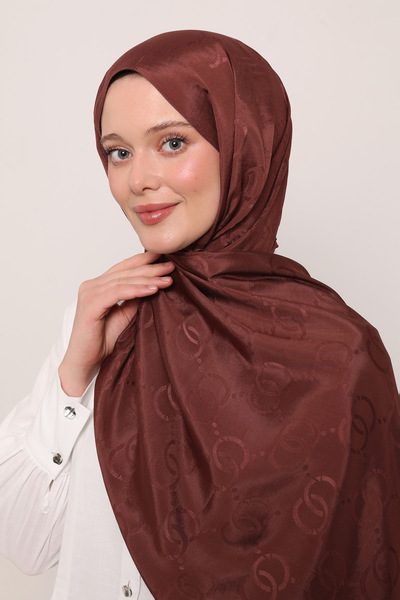 LuvenSara Oo Pattern Silk Jacquard Shawl