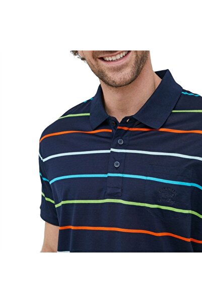 PAUL&SHARK MEN'S KNITTED POLOSHIRT C.WCOTTON