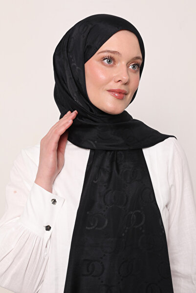 LuvenSara Μεταξωτό σάλι ζακάρ με σχέδιο OO