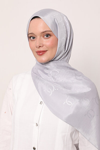 LuvenSara Μεταξωτό σάλι ζακάρ με σχέδιο OO