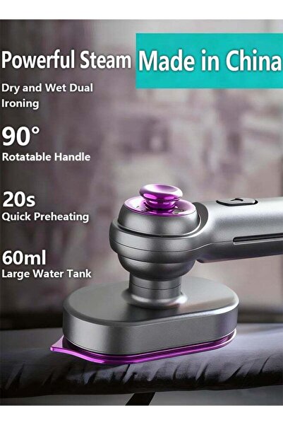 Generic مكواة بخار - 420 جم/دقيقة بخار مستمر، 60 مل، 26 وات