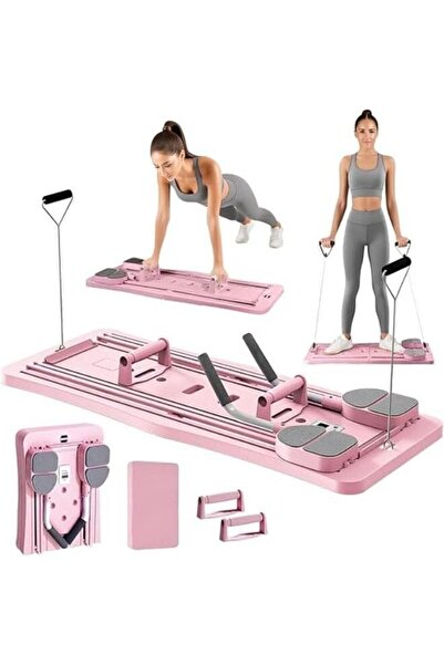 MAAS منصة تمارين بيلاتيس للياقة 5 في 1 متعددة الاستخدامات . قابل للطي وتناسب المنزل وسهول حمله والسفر به