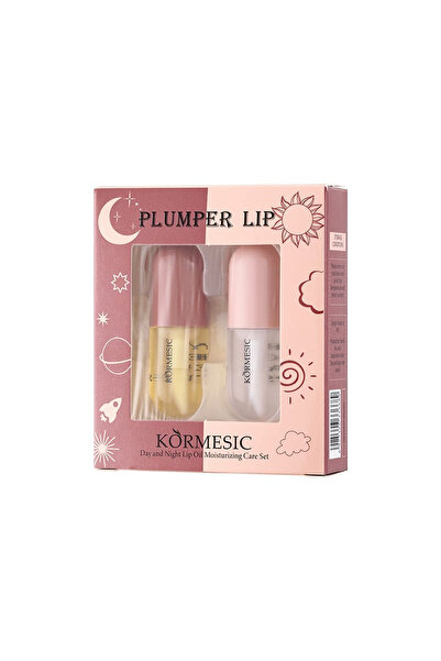 Kormesic مجموعة زيت الشفاه النهاري والليلي 3.5 مل قطعتين