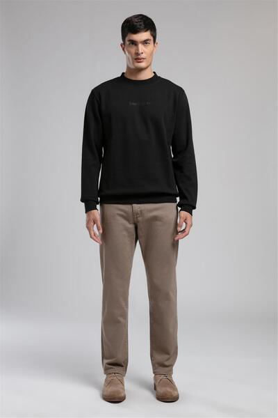 Lee Cooper Dorres Чоловічий светр з коміром Чорний