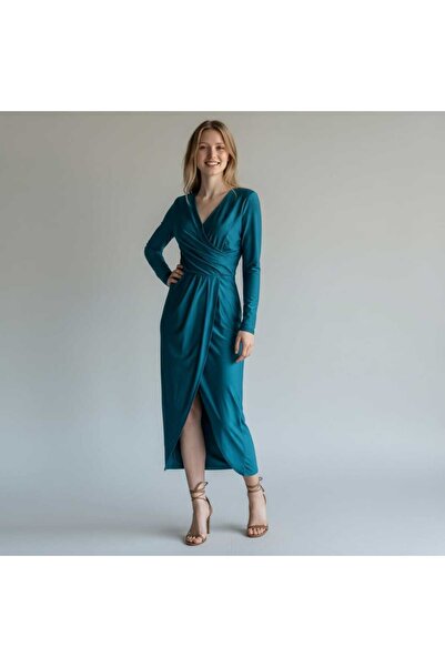 Andress Boutique Deborah Midi Dress, Blue