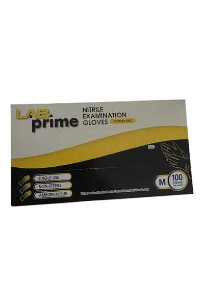 Prime Çok Amaçlı - Nitril Eldiven Pudrasız Mavi Renk -- L Beden -- Gıdaya Uygun 100 Adet/paket