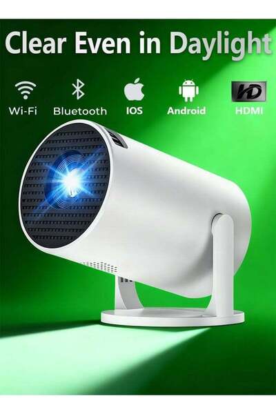 Generic Portable HD Projector with WiFi & Android 11, 1080p Native Resolution