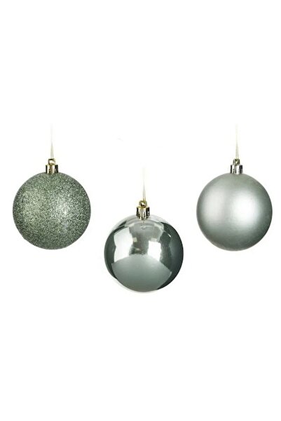 AB HOMES Set Premium Globuri de Crăciun – Verde Mentă, Mat și Lucios cu Sclip...
