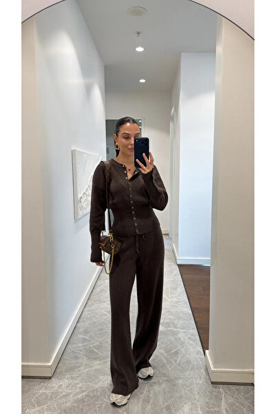 sinemkivanc co BEL DETAYLI İKİLİ TRİKO TAKIM