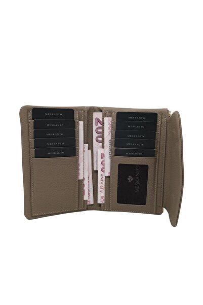 Meskanto Mini Daisy Genuine Leather Women's Wallet with Phone Compartment