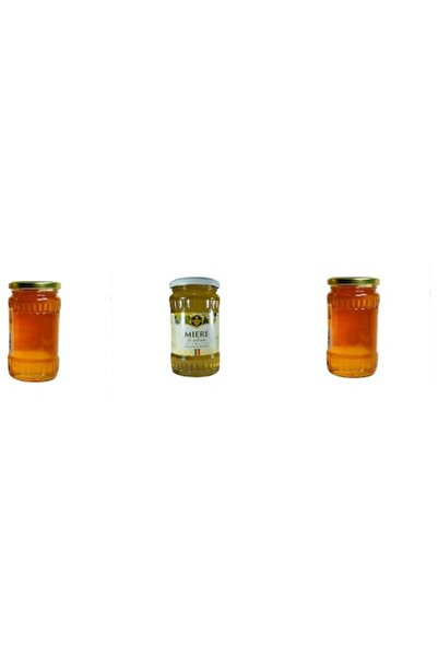 OEM Set de 3 borcane de miere: Poliflora 480g, Salcâm 480g, Spring 480g