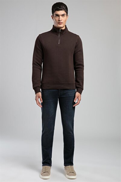 Lee Cooper Ceaser Erkek guler ridicat Swea tricou Maro