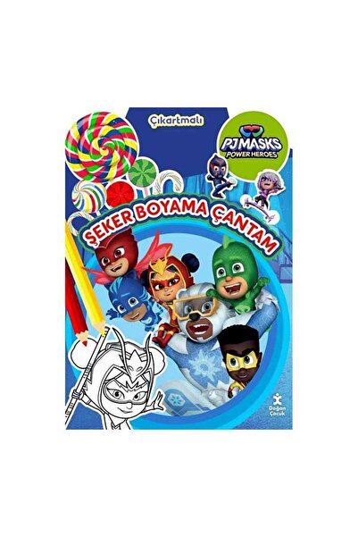 Doğan Egmont Yayıncılık Pjmasks Power Heroes - Şeker Boyama Çantam - Çıkartmalı