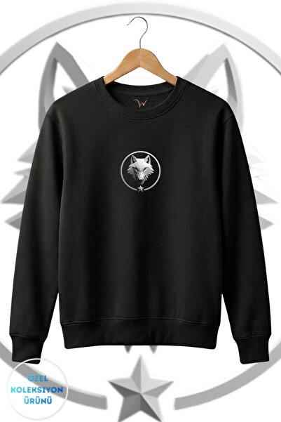 WİDİ KURT și TURK Special Collection Series-8 Design cu imprimeu 3 İp Ş cu căptușeală din fleece % bumbac 100% Hanorac