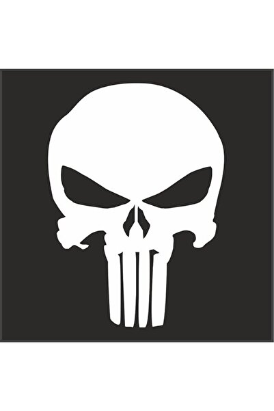 Generic Punisher Logo Helmet Motorcycle Decal Sticker M1 3" x 2 1/4" Reflecti...