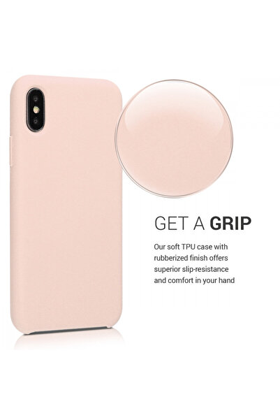 KWmobile Case for Apple iPhone X / iPhone XS, Silicone, Pink, 42495.10