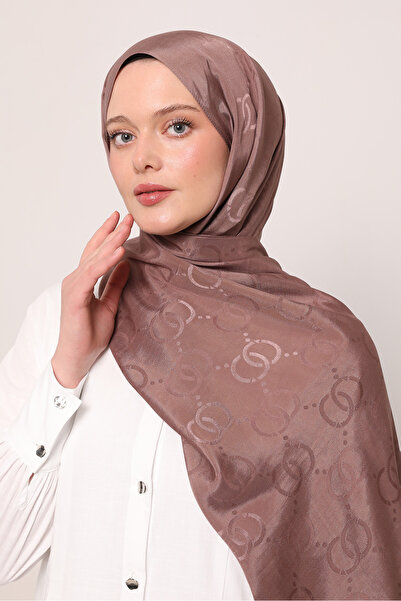 LuvenSara Μεταξωτό σάλι ζακάρ με σχέδιο OO