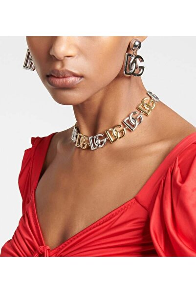 neslyaccessories Logolu 925 Ayar Gümüş İğneli Büyük Boy Küpe (Silver)