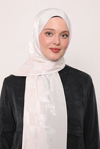 LuvenSara Ls Pattern Silk Jacquard Shawl