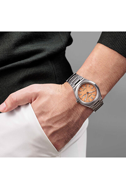 Citizen Zenshin Eco-Drive Super Titanium AW0130-85Z Salmon Dial Super Titanium Men's Watch