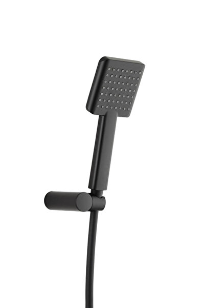 MegaVitrin Tema Tetra Mafsallı Duş Takımı Seti Mat Siyah | Kireç Kırıcılı Duş...