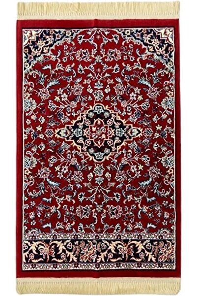 Generic Red Islamic Prayer Rug with Anti-Slip Design, 110×70×0.8 cm