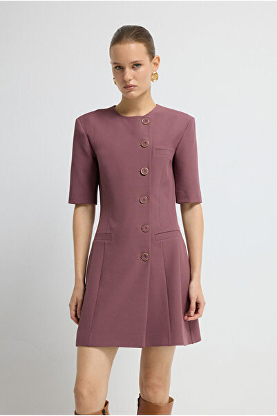 adL Kısa Kollu Mini Elbise