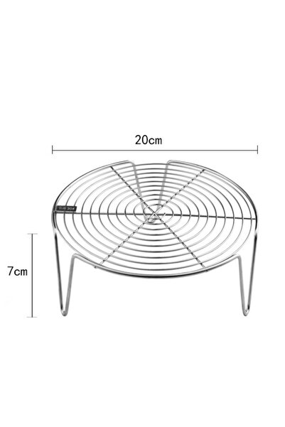 choice2 B-20cm 304 Stainless Steel Steamer Rack Multifunction Pot Steaming Tray Dumplings Eggs Grill Stand K