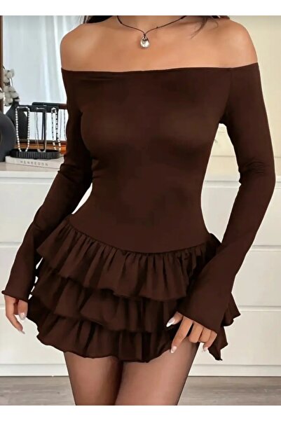 IŞILDA FASHION Rochie mini pliată pentru femei