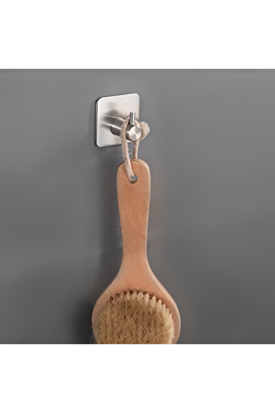 Sueva PROMERCO® Adhesive Stainless Steel Wall Hooks Set - 4 Pack for Bath and Kitchen