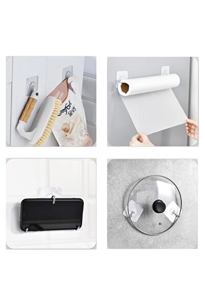 OEM 10-Piece Transparent Strong Adhesive Bathroom Hooks