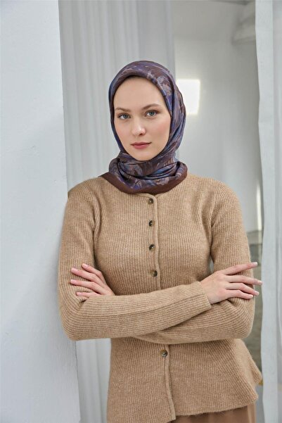 Silk Home Viscose Velora Scarf Brown Four Seasons 90X90