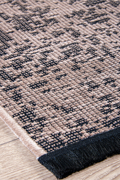 GH Geyikli Home Bej Krem Şönil Kilim Salon Oturma Çocuk Odası Hasır Dokuma Ma...