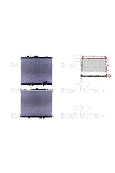Genel Markalar MITSUBISHI L200 (K7_T, K6_T, K5_T) 2.5 TD 01-07 SU RADYATORU B...