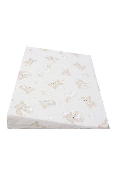 PRICHINDEL Pernă antireflux, ursuleț crem pe nor, 58x40 cm