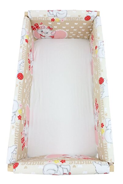 PRICHINDEL Set bare de protecție pentru pătuț Maxi Marie, crem, 120x60 cm