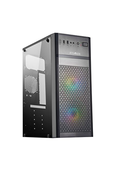 Strong Murky 2x 120mm Rainbow Fanlı 600W 80+ PSU ATX Mesh Gaming Bilgisayar Kasası