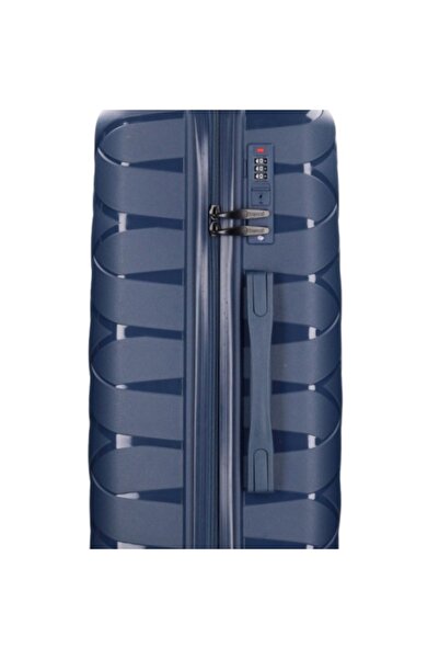 Benzi Large trolley BZ 5806, polypropylene, lock, 4 double wheels, 76 cm, navy blue