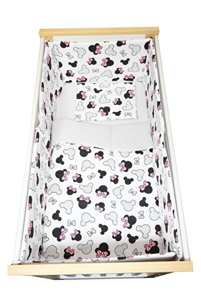 PRICHINDEL Set de lenjerie de pat pentru pătuț, 5 piese, Prichindel, Minnie, ...