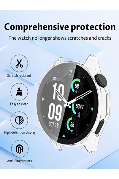 UnDePlus Huawei Watch Gt 6 Pro 46mm Hard Pc Case and Screen Protector Without Writing Watch