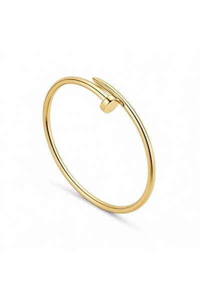 neslyaccessories Stamped Gold Steel Nail Model Bracelet (Thin)