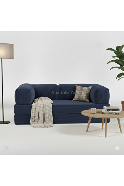 NWİN HOME Linea Mini Modüler Minder Köşe Takımı 160*80 cm Oyun Alanı Kanepe Fermuarlı Yatak Cırtlı Metalsiz