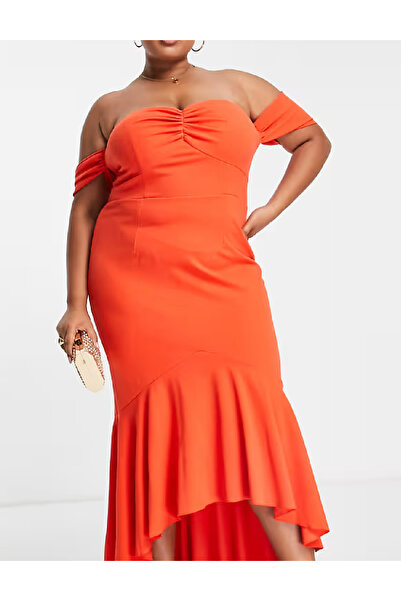 Evendi Long dress, Orange