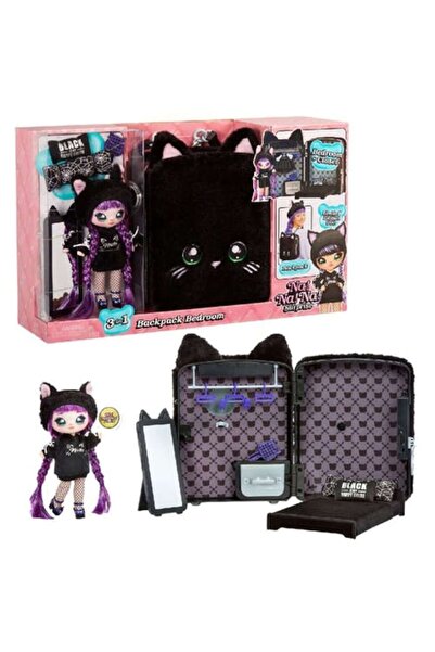 Na! Na! Na! Na!Na!Na! Surprise 3-in-1 Backpack Bedroom Playset - Black